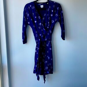 Halston silk heart dress